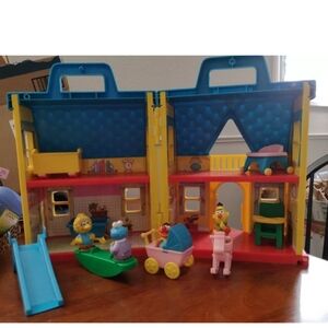 Illco/Tyco Vintage Sesame Street Early 90s Nursery Playset, Over 90% Complete